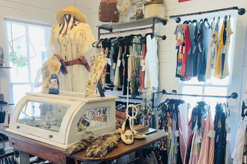 Dirt Poor Couture carries new, resale and vintage women’s clothing and accessories as well as pet apparel and carriers. (Courtesy September Phillips)
