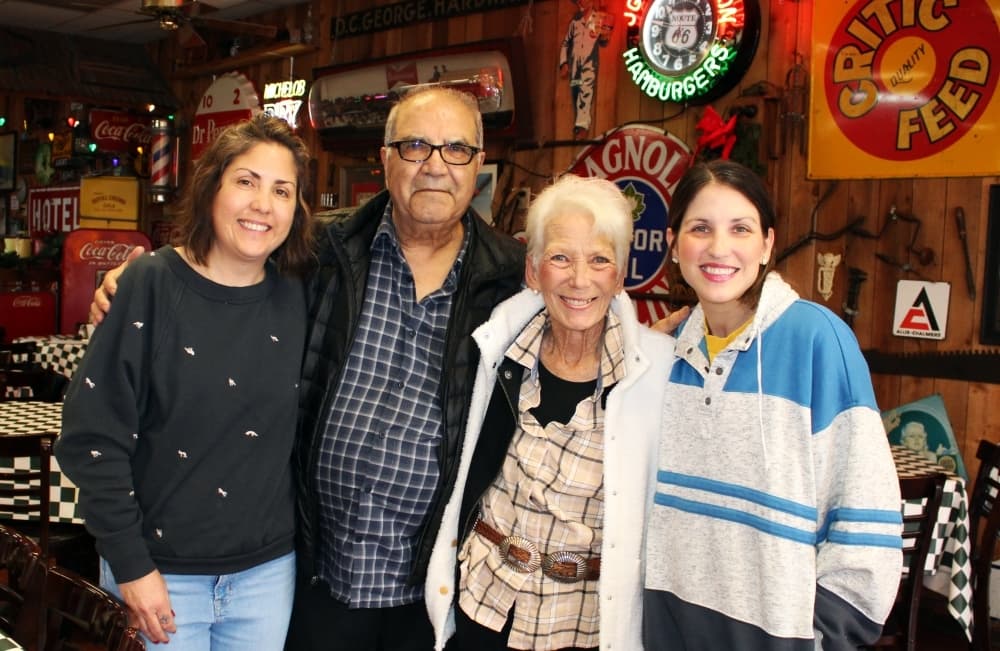 Morris and Susanne Bagheri (center) operate the eatery with daughters Shahrzad Bagheri Bacon (left) and Andrea Bagheri White. (Photos by Karen Chaney/Community Impact)