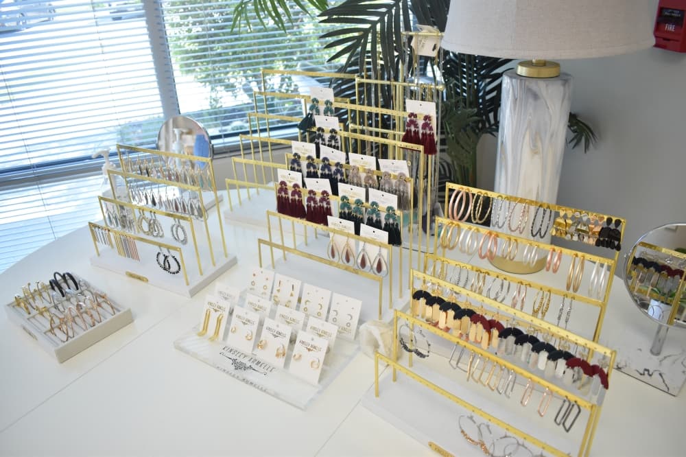 The jewelry business offers a variety of necklaces, bracelets, earrings and rings. (Lizzy Spangler/Community Impact)