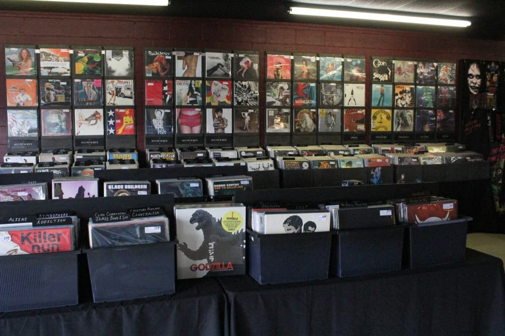 Alchemy Records record selection. (Amira Van Leeuwen/Community Impact)