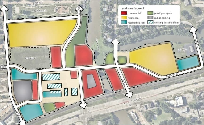 A tentative development map has been released ahead of the Sugar Land City Council meeting and public hearing on Jan. 24. The map answers key questions from residents, including how large the development may be and what it will look like. (Courtesy city of Sugar Land)