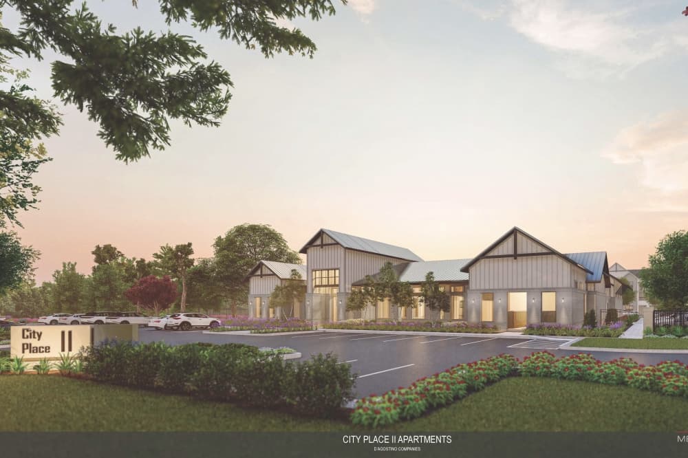 City Place Phase 2, a 272-unit garden-style apartment complex, will open in November. (Design Rendering Courtesy D'Agostino Companies)