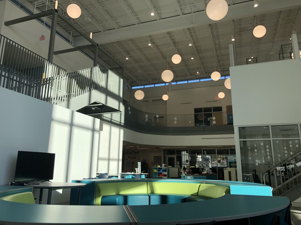The inside of Whitley Elementary School. 
