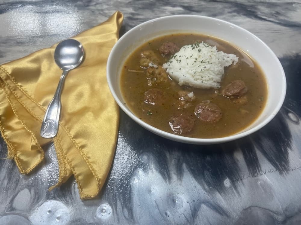 A bowl of Gumbo from Yeschf. 