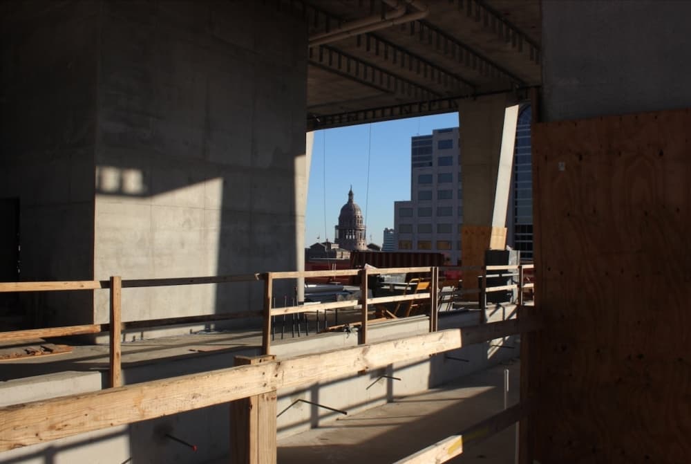 The Linden overlooks the state Capitol Complex. (Ben Thompson/Community Impact)