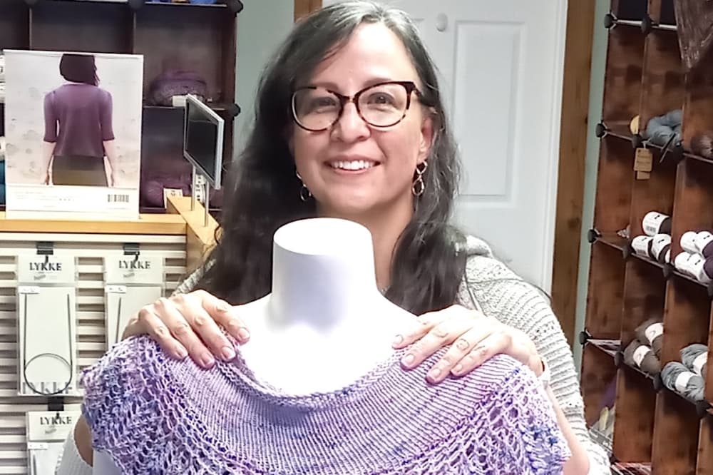 Sheila MacDonald, a nurse who has been knitting as a hobby since the 1980s, owns and runs The Knitter’s Nook, a yarn boutique, in San Antonio’s Churchill Estates neighborhood. (Edmond Ortiz/Community Impact)