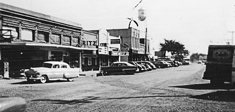 This photo shows historic Downtown in 1954. (Courtesy city of Richardson)