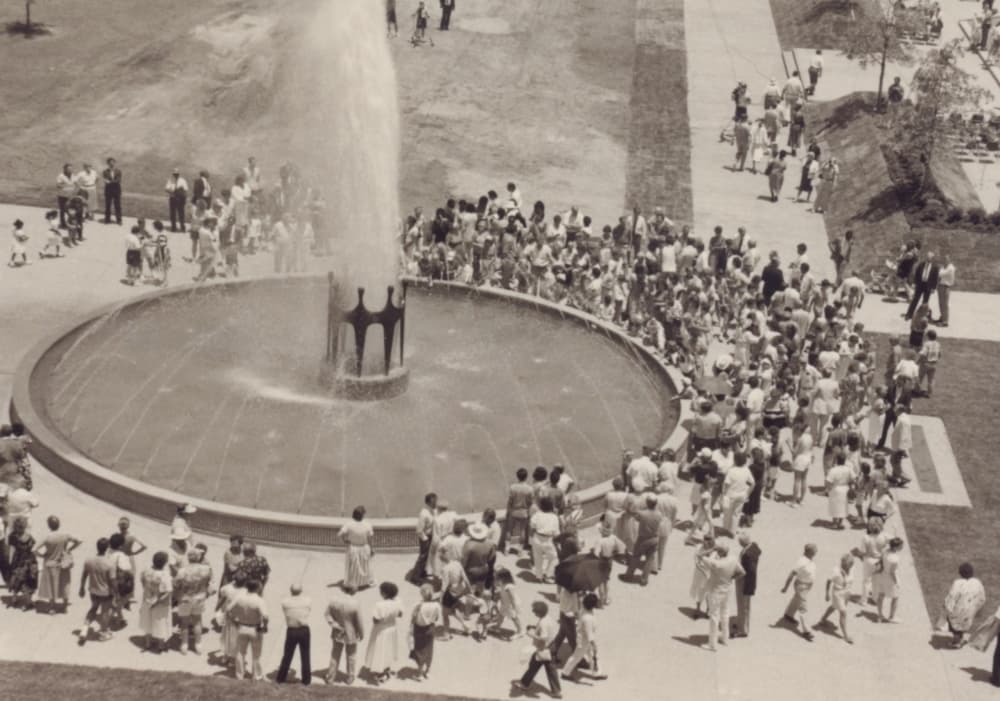 This photo shows the Civic Center Fountain in 1988. (Courtesy city of Richardson)