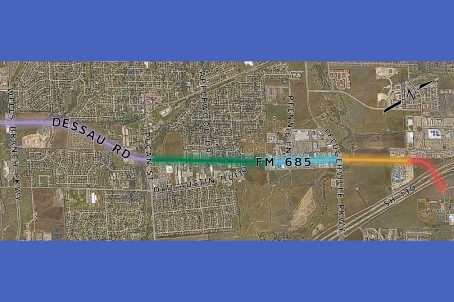 3 Pflugerville, Hutto transportation updates: Southeast Loop, FM 685 corridor, Helios Way extension
