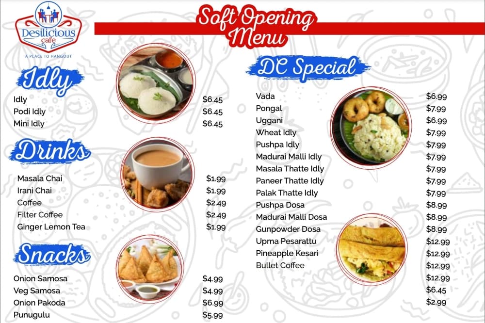 Menu and prices