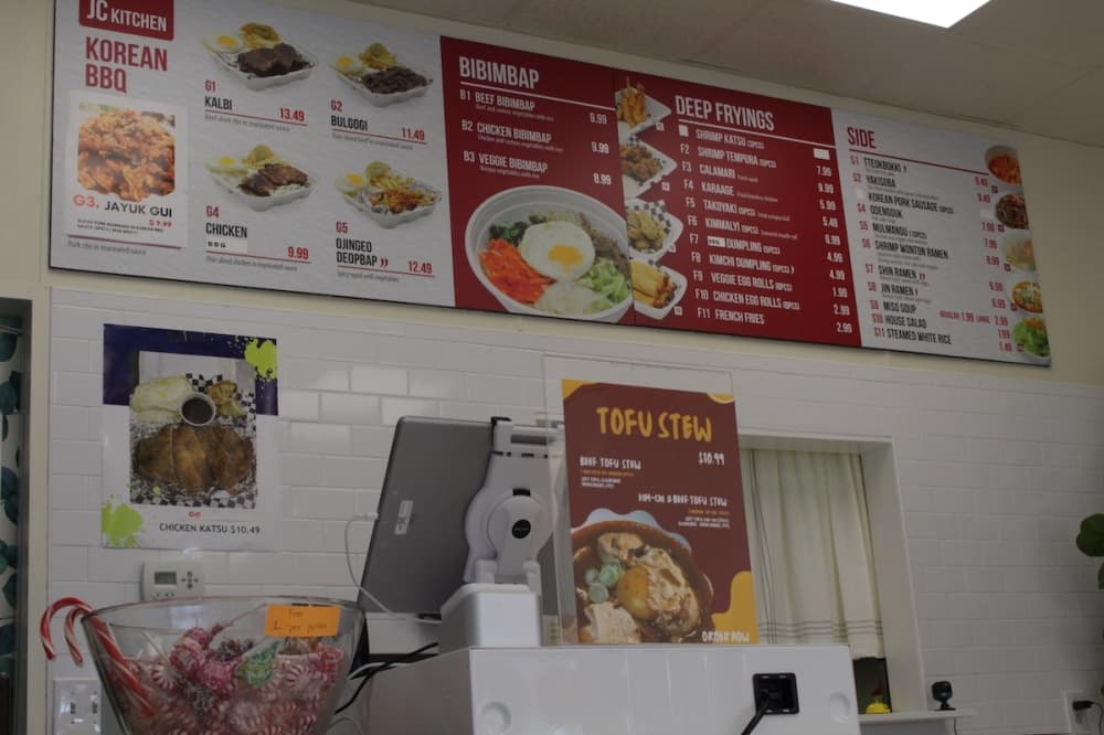 JC Kitchen menu