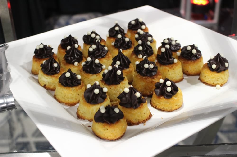 Vanilla sponge with chocolate icing were among the desserts available for attendees to sample. (Jessica Shorten/Community Impact)