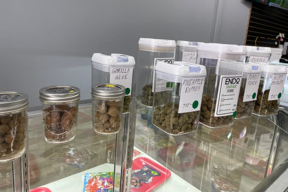 Franchisees Belinda and Dennis Dooley operate the newly opened Endo Dispensary and Wellness location in Spring, which sells a variety of CBD and delta 8 and 9 products. (Emily Lincke/Community Impact)