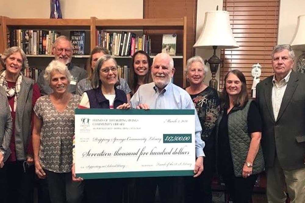 Friends of the Dripping Springs Community Library raised over $22,000 for the library last year. (Courtesy Friends of the Dripping Springs Community Library)