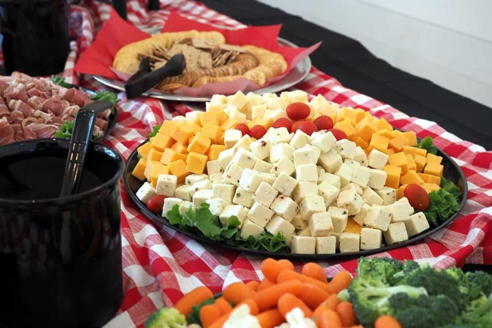 Light bites are served at the Pouring Over Books event. (Courtesy Friends of the Dripping Springs Community Library)
