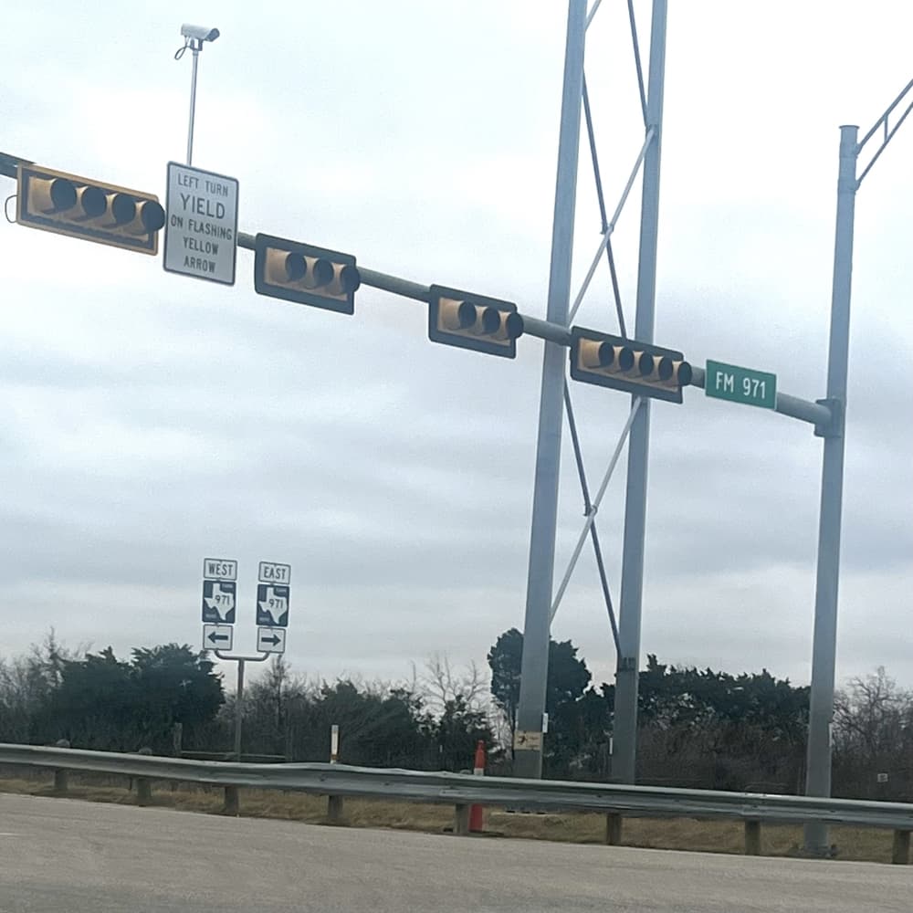 The intersection of FM 971 and I-35 is where the expansion will begin. (Tekima Johnson/Community Impact)