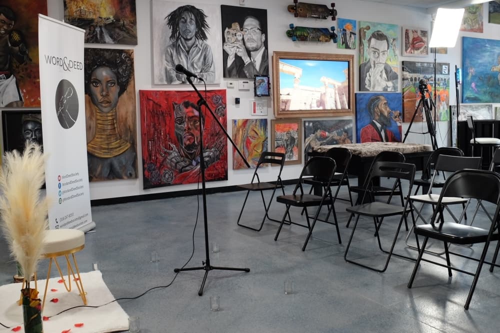 Province 8 Art Studio also serves as an event space, hosting events such as open mic nights. (Courtesy Province 8 Art Studio)