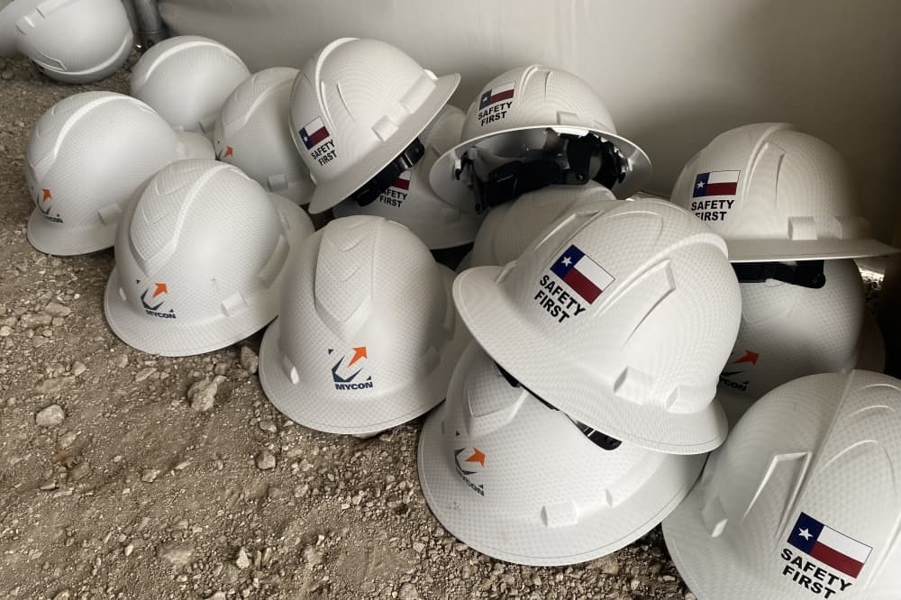 Attendees were invited onto the construction site to celebrate the groundbreaking. (Alex Reece/Community Impact)