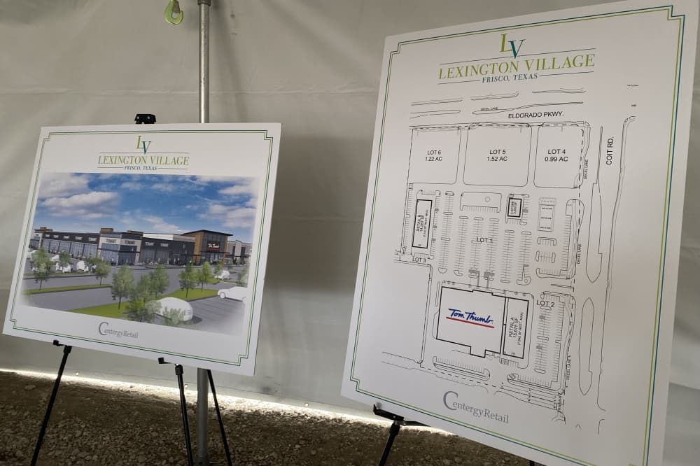 The Tom Thumb store will be one part of a larger multiuse development complete with retail, restaurant and housing spaces called Lexington Village. (Alex Reece/Community Impact)