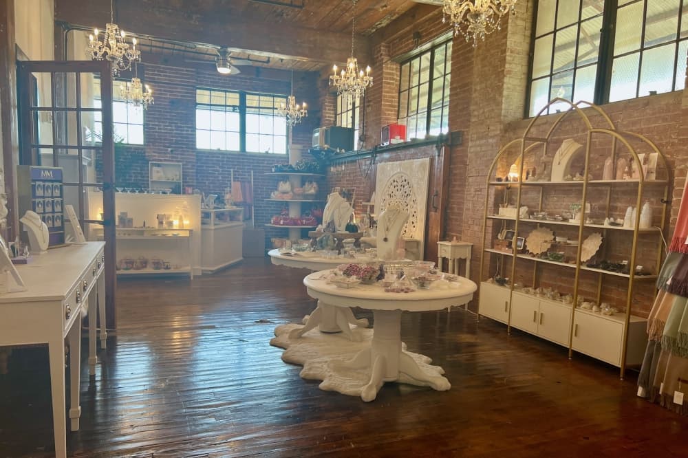 Moondoll Crystal Co. store interior wide shot
