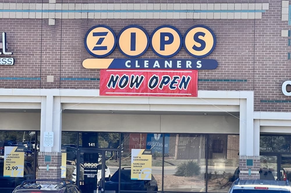 Zips Cleaners offers affordable dry-cleaning services and more on William Cannon Drive
