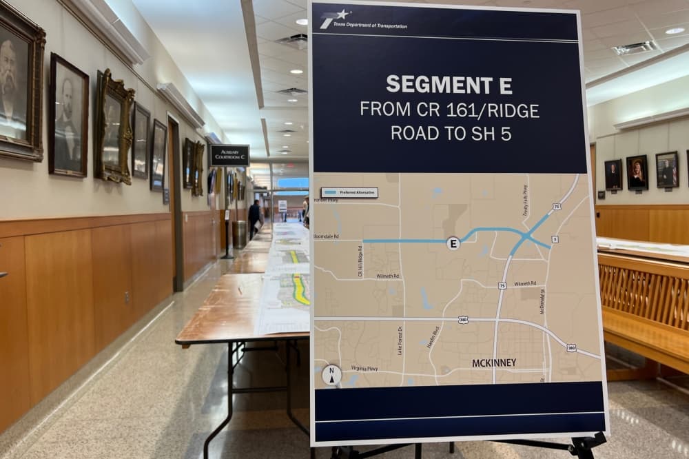 Segment E map on a board
