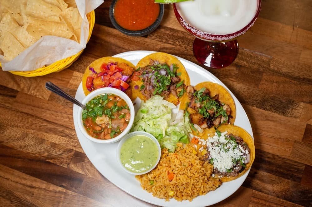 Mexican food on a plate