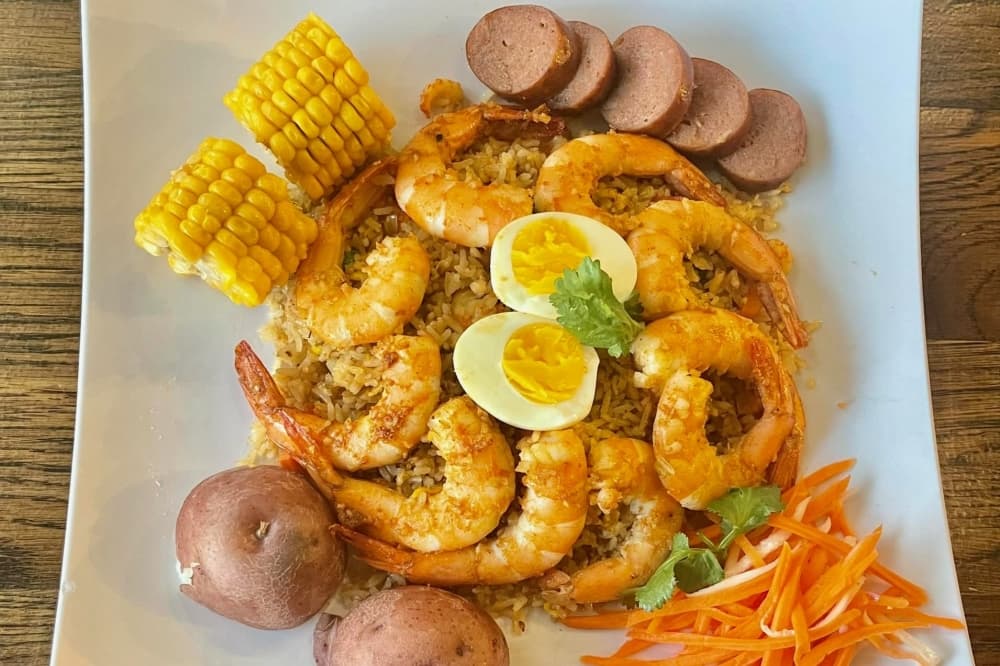 The Sugar Land restaurant serves Vietnamese cuisine fused with Cajun influences. (Courtesy Pho Viet & Seafood)
