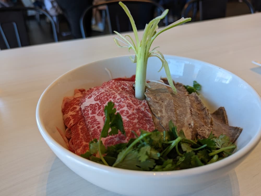 pho wagyu dish 