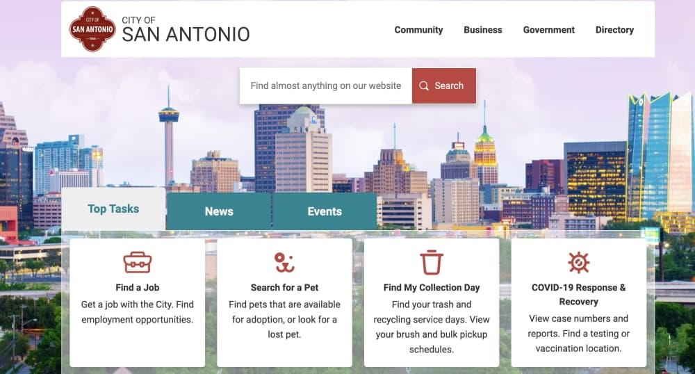 City of San Antonio unveils new website to improve information, public service access