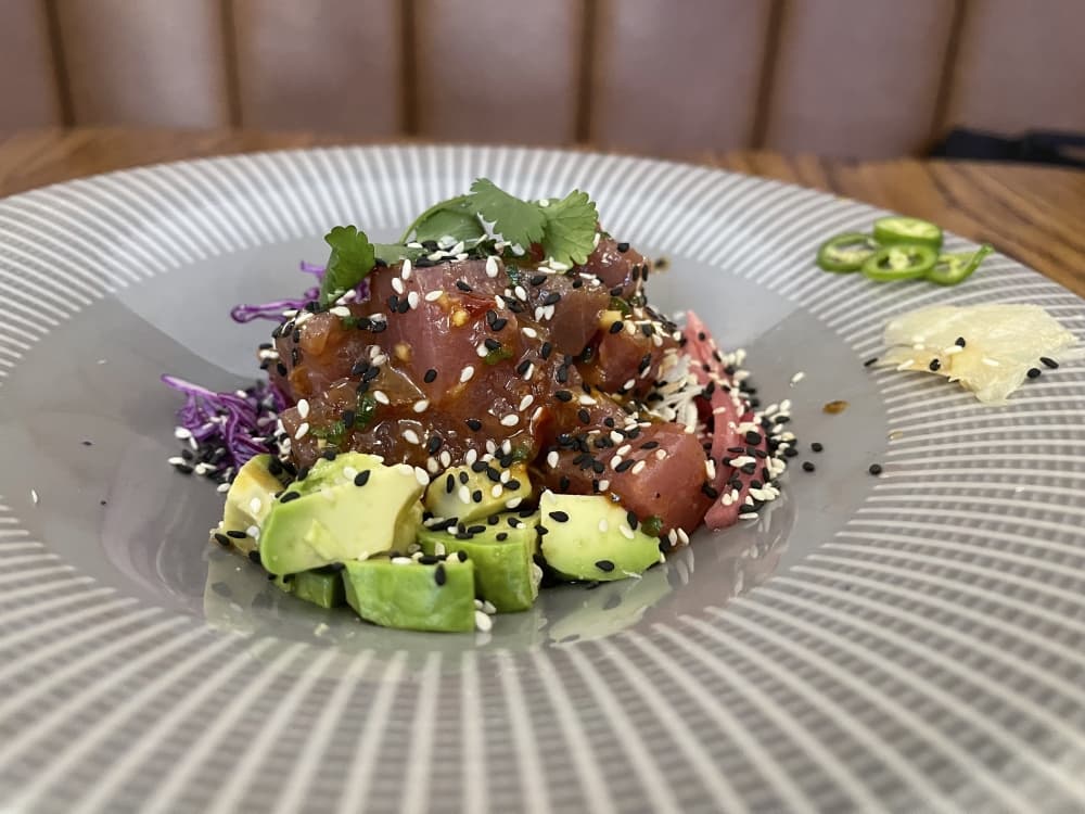 tuna on a plate