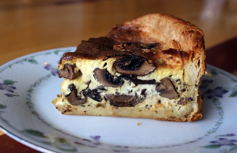 Mushroom and Goat Cheese Quiche ($7.50) A custardy egg filling surrounds chunky sautéed mushrooms and tangy goat cheese, baked inside an ultra-flaky, all-butter crust. (Karen Chaney/Community Impact)