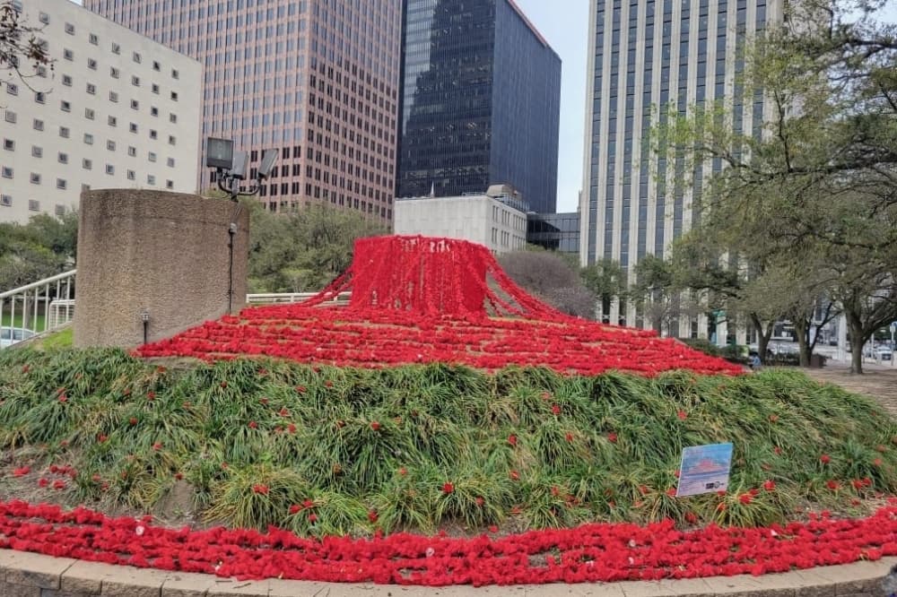 Locals sponsor, organize COVID-19 memorial in downtown Houston