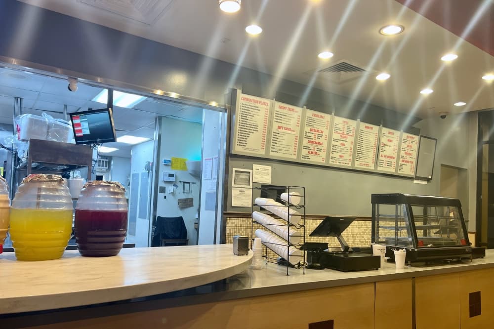 Interior of Valerie's Taco Shop in north McKinney