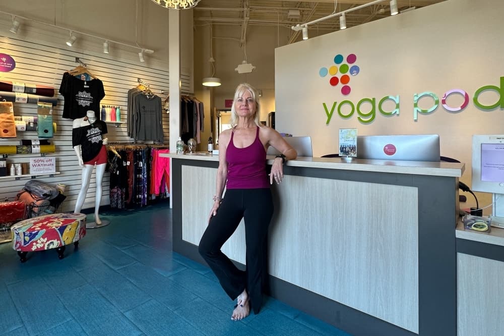 
Franchise owner Jennifer Haley opened a Yoga Pod location in Austin in 2018 to offer yoga and fitness classes in one place.