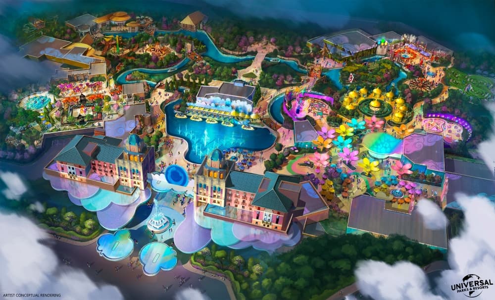 Universal Parks and Resorts is expected to open in June 2026. (Rendering courtesy Universal Parks and Resorts)