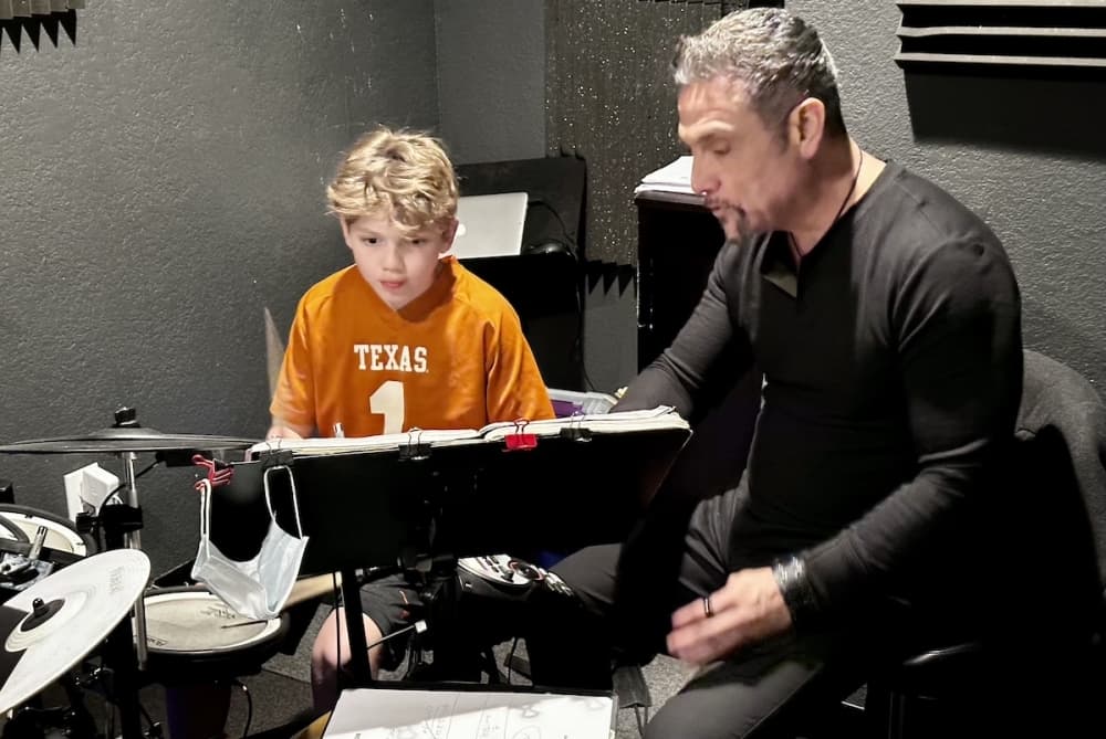 Don't Stop Rockin' offers private drum lessons. (Amanda Cutshall/Community Impact)