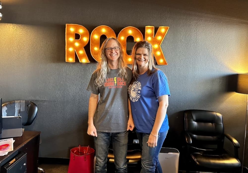 
Rob Bentley and Lana Anderson-Bentley run Don’t Stop Rockin’.