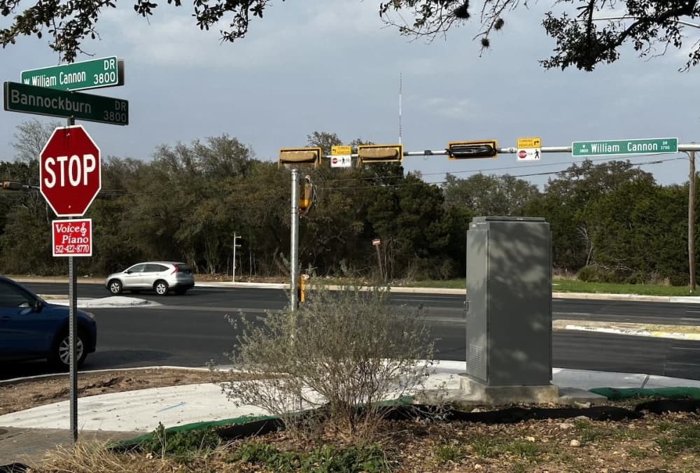 William Cannon and Bannockburn Drive nears completion