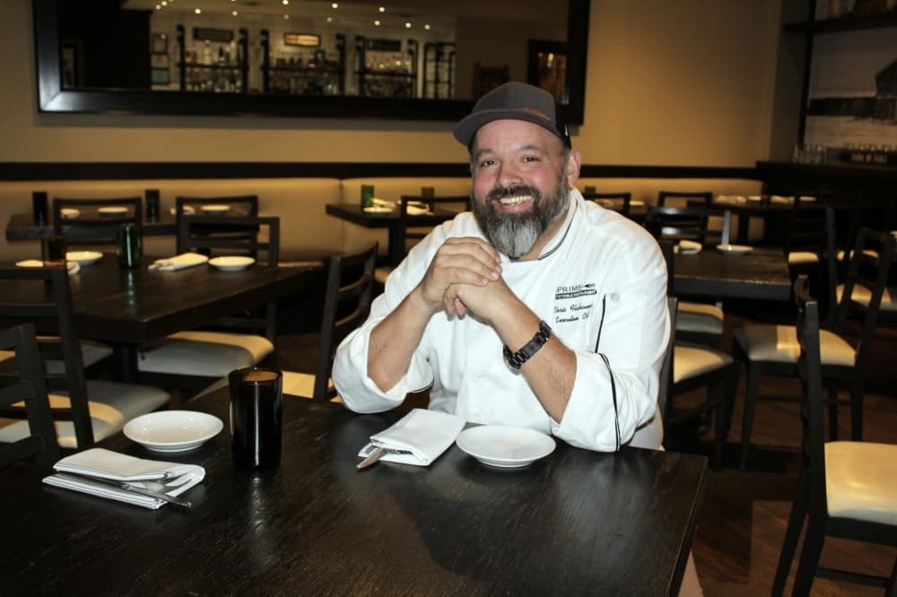 Chris Flahavan is the head chef and owner of Prime Farm to Table Restaurant, which he opened in Flower Mound with his wife, Emily Flahavan, in 2015. (Photos by Karen Chaney/Community Impact)