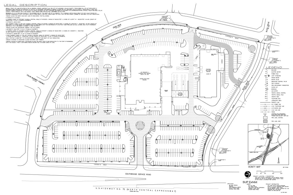 Site plan for the expansion