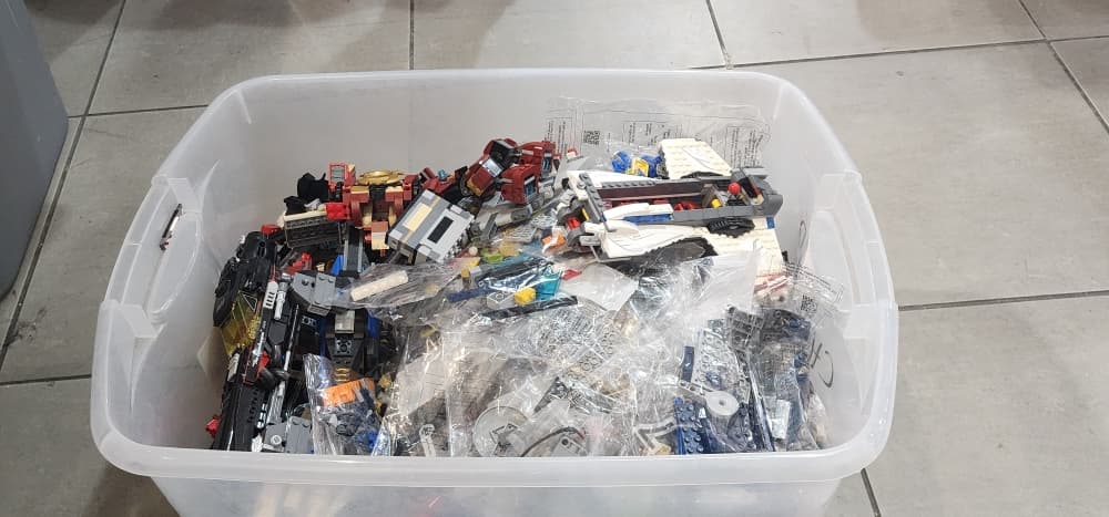 For used Lego in bulk, the store will pay sellers $2 per pound. Lego are then washed, sorted and put up for sale. (Jarrett Whitener/Community Impact)