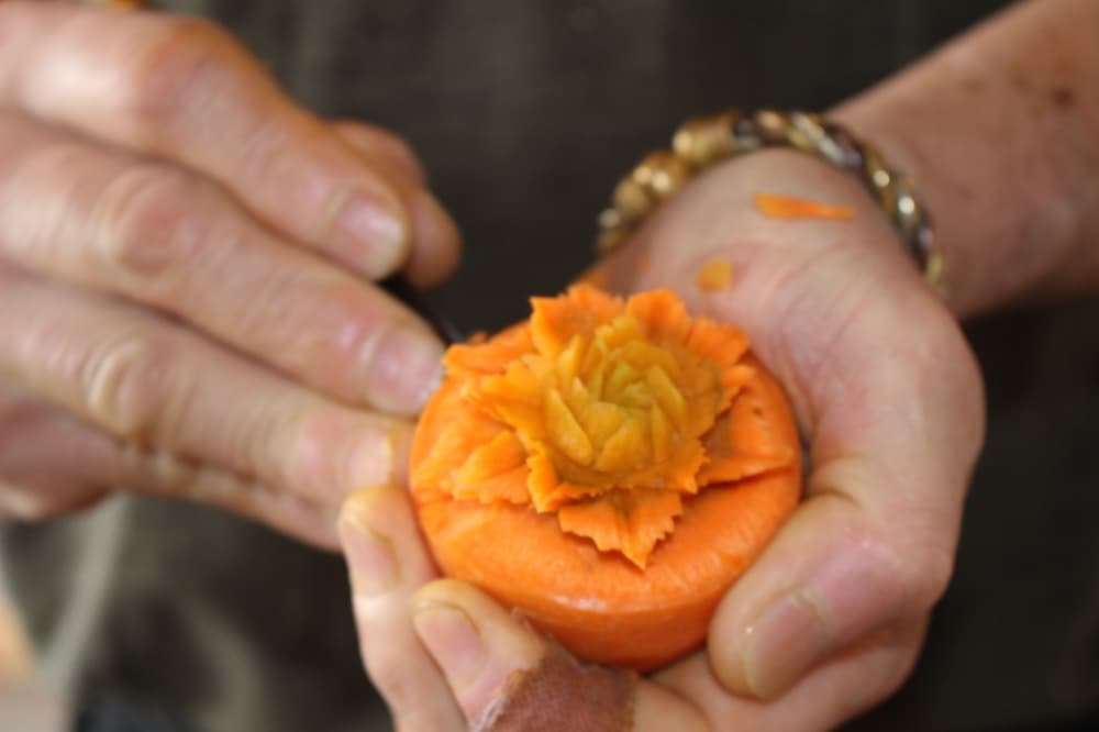 Food carving is a traditional activity with roots back to ancient Thailand. (Jessica Shorten/Community Impact)
