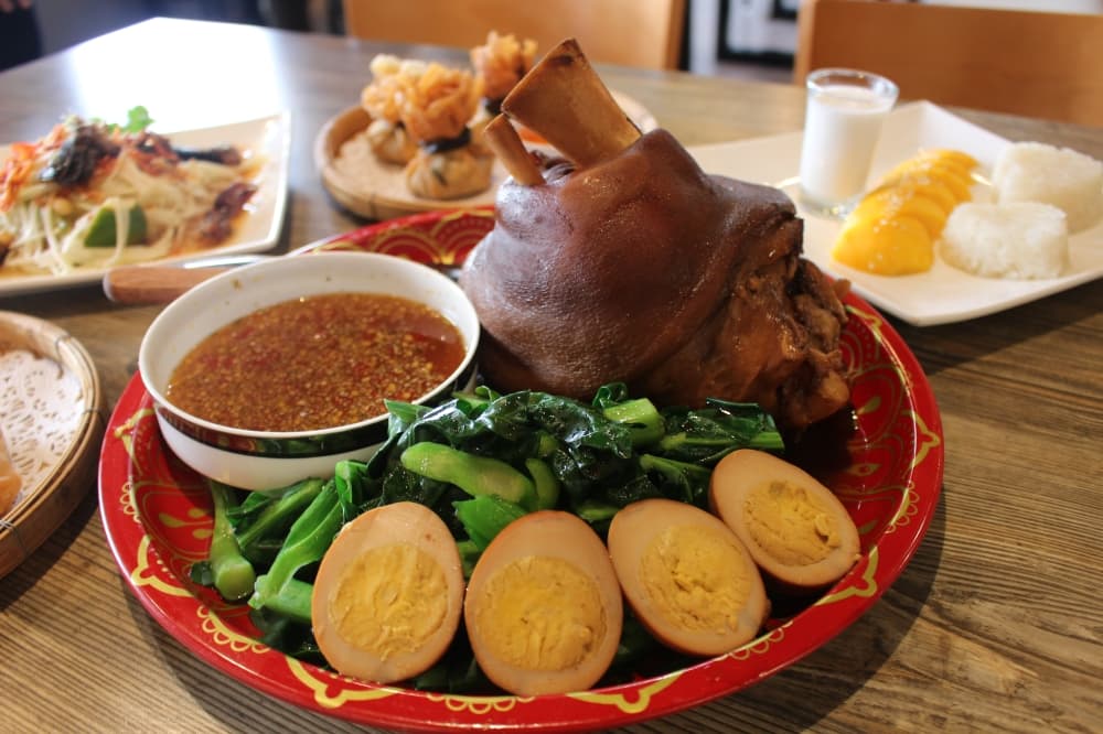 The braised pork shoulder ($22.50) takes 5 hours to cook and is only available on the weekends with advance notice. (Jessica Shorten/Community Impact)