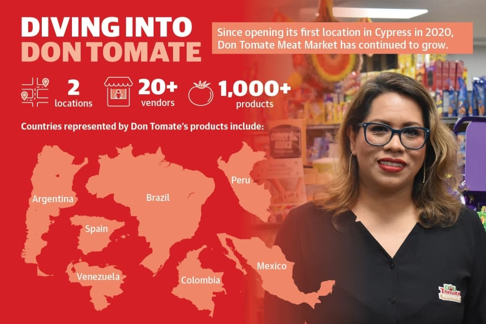 Don Tomate Meat Market offers a wide variety of Latin American flavors