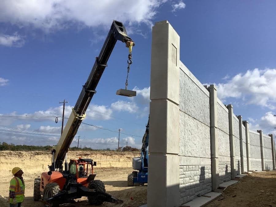 Oak Hill Parkway expansion crews constructing frontage roads