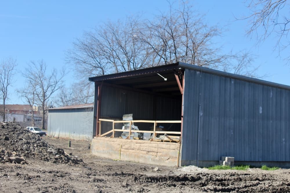 Outdoor stage at Tupps Brewery's new site