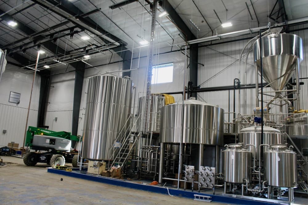 Brewing facility at Tupps Brewery's new site