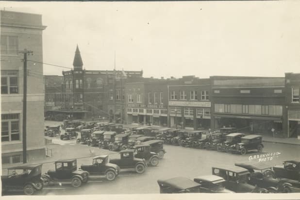 downtown McKinney in 1928
