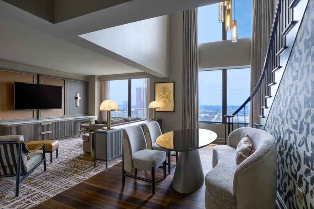 A view from the presidential suite at the JW Marriott by the Galleria, which recently finished renovating its guest suites. (Courtesy JW Marriott by the Galleria)